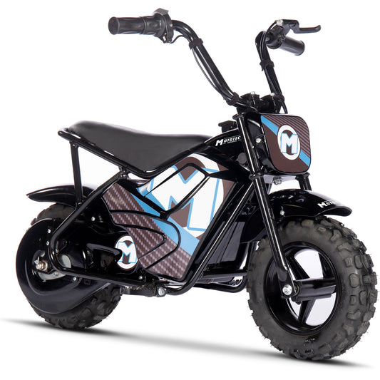MotoTec 24V 250W Electric Mini Bike - High-Performance Kids Motorbike (Black)