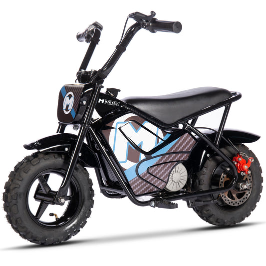 MotoTec 24V 250W Electric Mini Bike - High-Performance Kids Motorbike (Black)