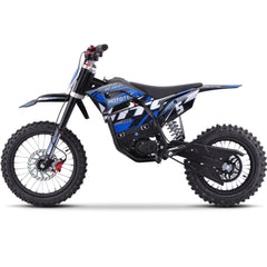 MotoTec Pro 60V 2000W Electric Dirt Bike Blue